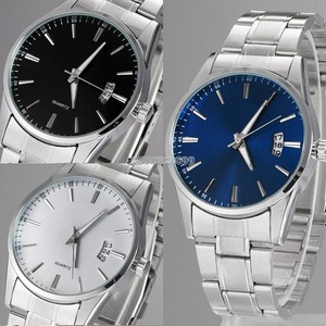Fashion-Curren-Men-039-s-Leather-Stainless-Steel-Sport-Analog-Wrist-Watch