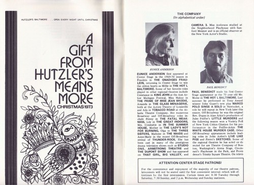 Uncle Vanya Nov Dec 1973 Center Stage Baltimore MD Original Playbill Magazine - Picture 5 of 5