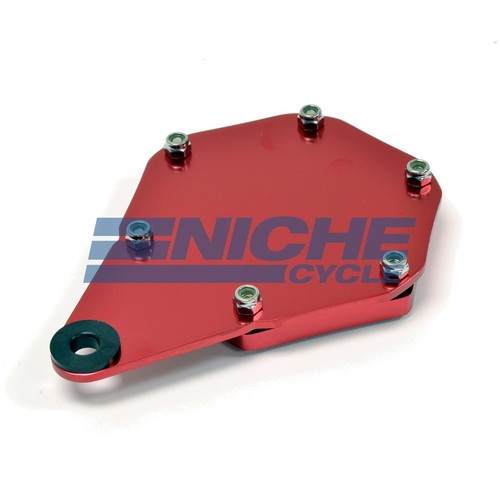 Anodized Billet Aluminum Hexagon Tax Disc Plate Holder - Red - Picture 2 of 2