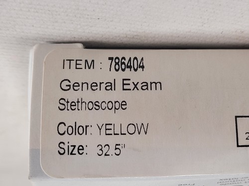 GELB Dealmed allgemeine Untersuchung Stethoskop Economy Doppelkopf leicht 32,5" - Bild 5 von 6