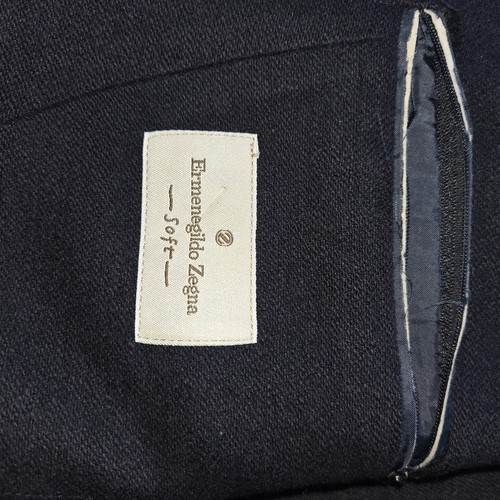 Ermenegildo Zegna Soft Blazer Navy Neiman Marcus 80% Wool 20% Cashmere 42R Swiss - Picture 11 of 20