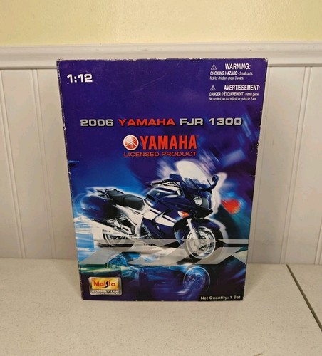 NEU Maisto 1:12 2006 Yamaha FJR 1300 Motorrad Fließband Modellbausatz Spielzeug 1/12