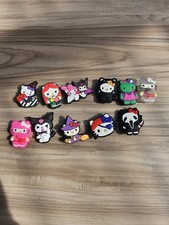 Lot of 11 Hello Kitty Halloween Croc Charms Shoe Jibbitz