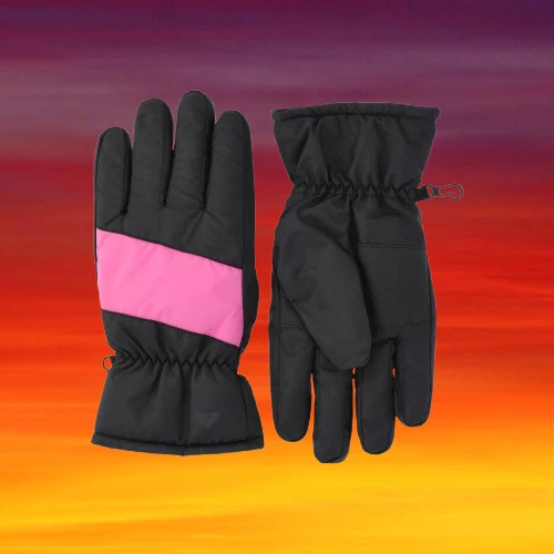 Ozark Trail Girls Outdoor Ski Gloves Water-Resistant Size S/M Pink Black NEW - Picture 1 of 10