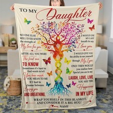 Daughter Love Christmas Gifts Fleece Blanket For Her Heartfelt Moment Presents