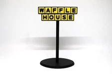 3D Printed Waffle House Mini Restaurant Sign