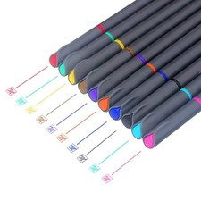 Color Pen Set, 0.4mm Colored Fine Liner Sketch Drawing Pen