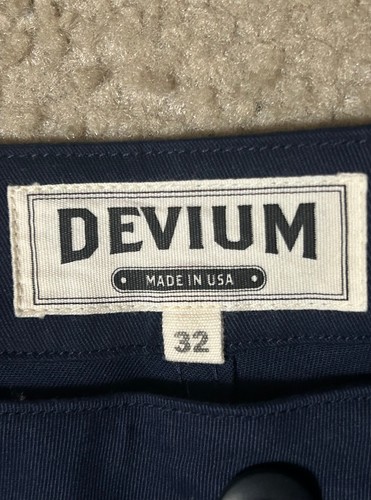 DEVIUM Hose Herren 34 x 31 (Etikett: 32) blau Chino gerade Made in USA - Bild 14 von 18