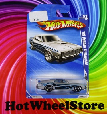 2010 Hot Wheels   Gray   '69 MERCURY COUGAR ELIMINATOR   Card #089  HW40-011626