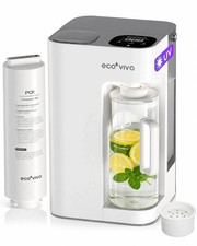 Sistema de filtro de agua Ecoviva Mate 3 UV RO - Blanco | Caja abierta