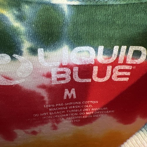 Lithuania Basketball Liquid Blue Adult Medium Grateful Dead Tie Dye T-Shirt 2020 - Picture 4 of 17
