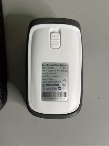 MOBI Connect Smart Bluetooth Pulse Oximeter Blood Oxygen Monitor EUC - Picture 6 of 8