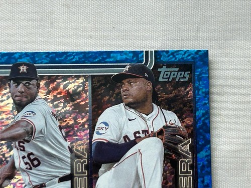 2025 Topps MLB League Leaders ERA T.Skubal R.Blanco F.Valdez Blue Foil 125/150 - Picture 3 of 13