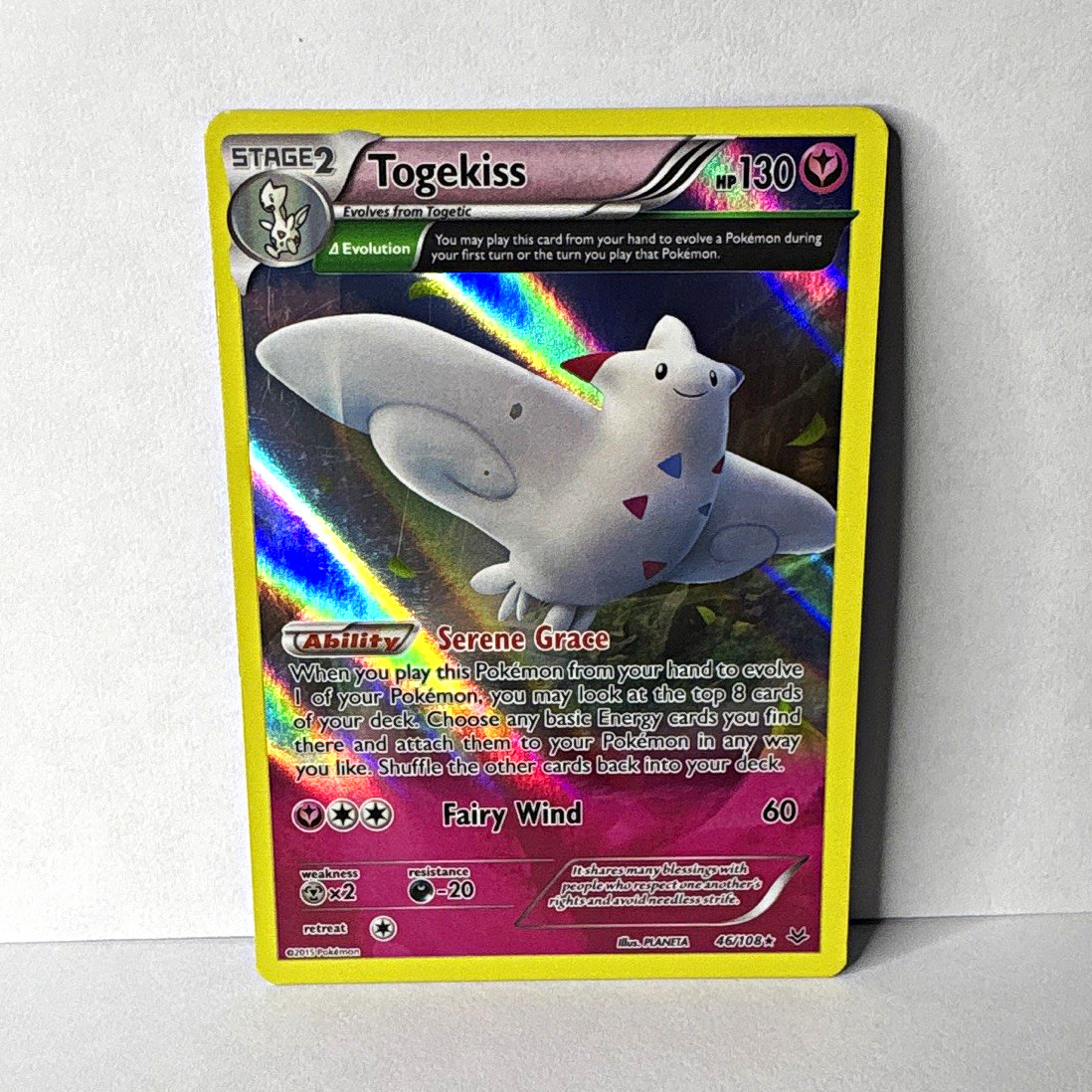 The Pokémon Company Pokemon TCG Togekiss 46/108 Roaring Skies Holo Rare EN 130HP