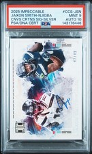 2025 Panini Impeccable Canvas Sig #CCS-JSN Jaxon Smith-Njigba PSA 9/10 /49 POP 1