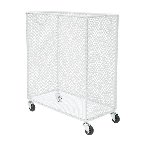 Cesta de lavandería enrollable con 4 ruedas y frenos carro de almacenamiento para el hogar que ahorra espacio - Imagen 5 de 11