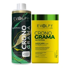 HAIR SCHEDULE KIT MAX NUTRITION SHAMPOO 1L + MASK 1KG EVOLPY LISS