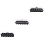  24-Loch Sämling Tray 3PCS Set Samen Sprouter Tray Soil-Free Weizengras Züchter