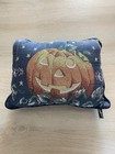 Vintage 90s Halloween Pumpkin Decorative Pillow  15" X 10" By Newport