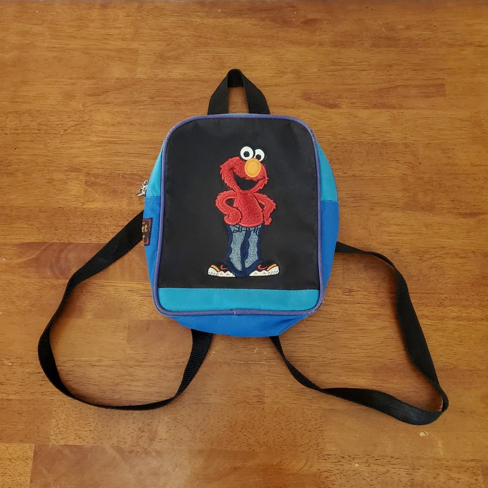 Mini Mochila Sesame Street Wear Elmo Urban Hip Hop Vintage Y2K MUITO RARA - Imagem 2 de 4