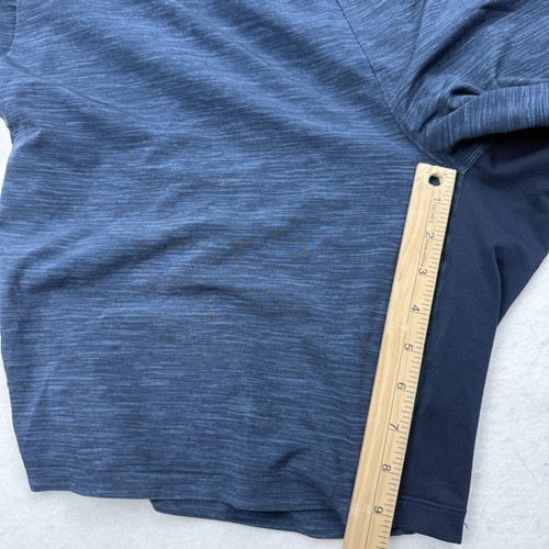 Lululemon Shorts Herren 2XL dunkelblau meliert gefüttert Laufen Training Kordelzug - Bild 6 von 10