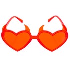  Zarte herzförmige Sonnenbrille, kreative Teufel-herzförmige Sonnenbrille,