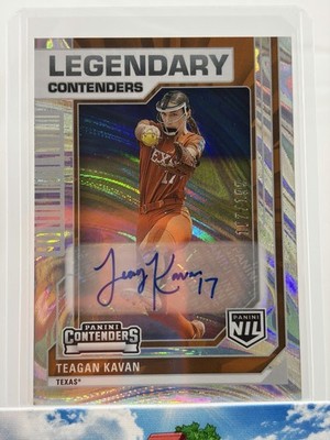 2025 Panini U of Texas NIL Legendary Contenders Teagan Kavan Auto Swirl 107/199