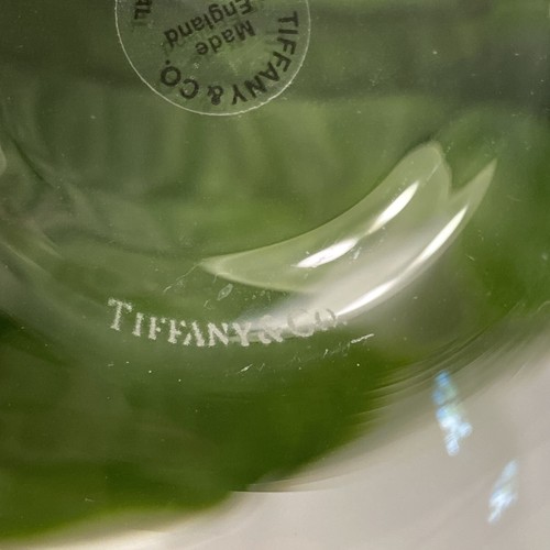 New Tiffany & Co Crystal Thumbprint Brandy Glasses Signed Elsa Peretti England - Picture 5 of 12