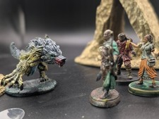 Well painted Reaper Silverback Werewolf large dnd fantasy miniature