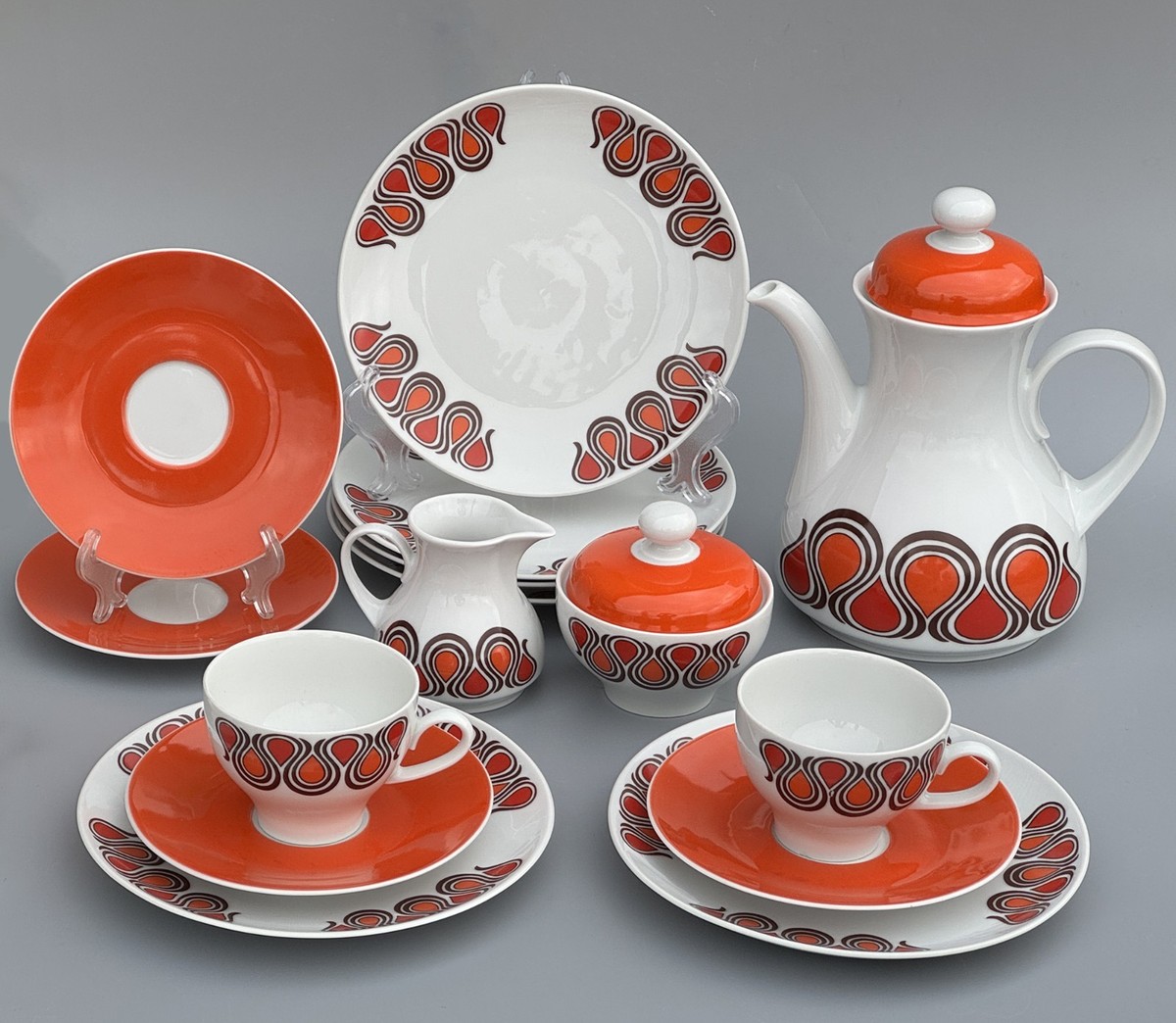 WINTERLING Bavaria W. Germany 17 pc. Coffee Tea Set, MCM 1970s