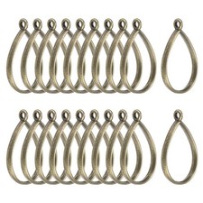 20-Pack Open Bezels, Teardrop Shape Bezel Pendants for Resin Bronze Tone 