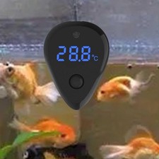 Aquarium Thermometer Overtemperature Sound Alarm Mini LED Digital for Turtle