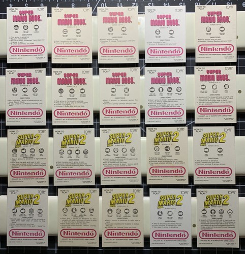 1989 Topps Nintendo Game Packs Complete Sticker + Scratch-Off Set - SOME WAX - Picture 5 of 12
