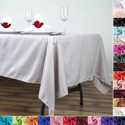 15 pcs Wholesale Lot 60x102'' RECTANGLE POLYESTER TABLECLOTHS Wedding PARTY Decor