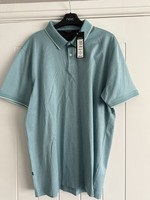 Men’s Autograph New Light Ocean Supima Cotton Polo Shirt Size Large New Tags