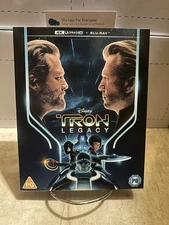 NEW Tron Legacy 4K UHD Blu-ray + Sleeve Slip Cover (UK)[2010] Ships Next Day