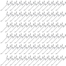 100 Pcs Peg Board Shelving Hooks Stainless Steel Hanging Board Pegs Wall Disp...