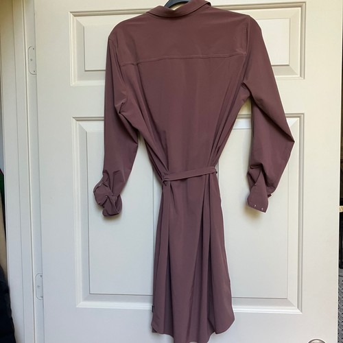 Eddie Bauer Travex Departure Shirt Dress Womens L Lightweight Travel Hiking New - Picture 11 of 11