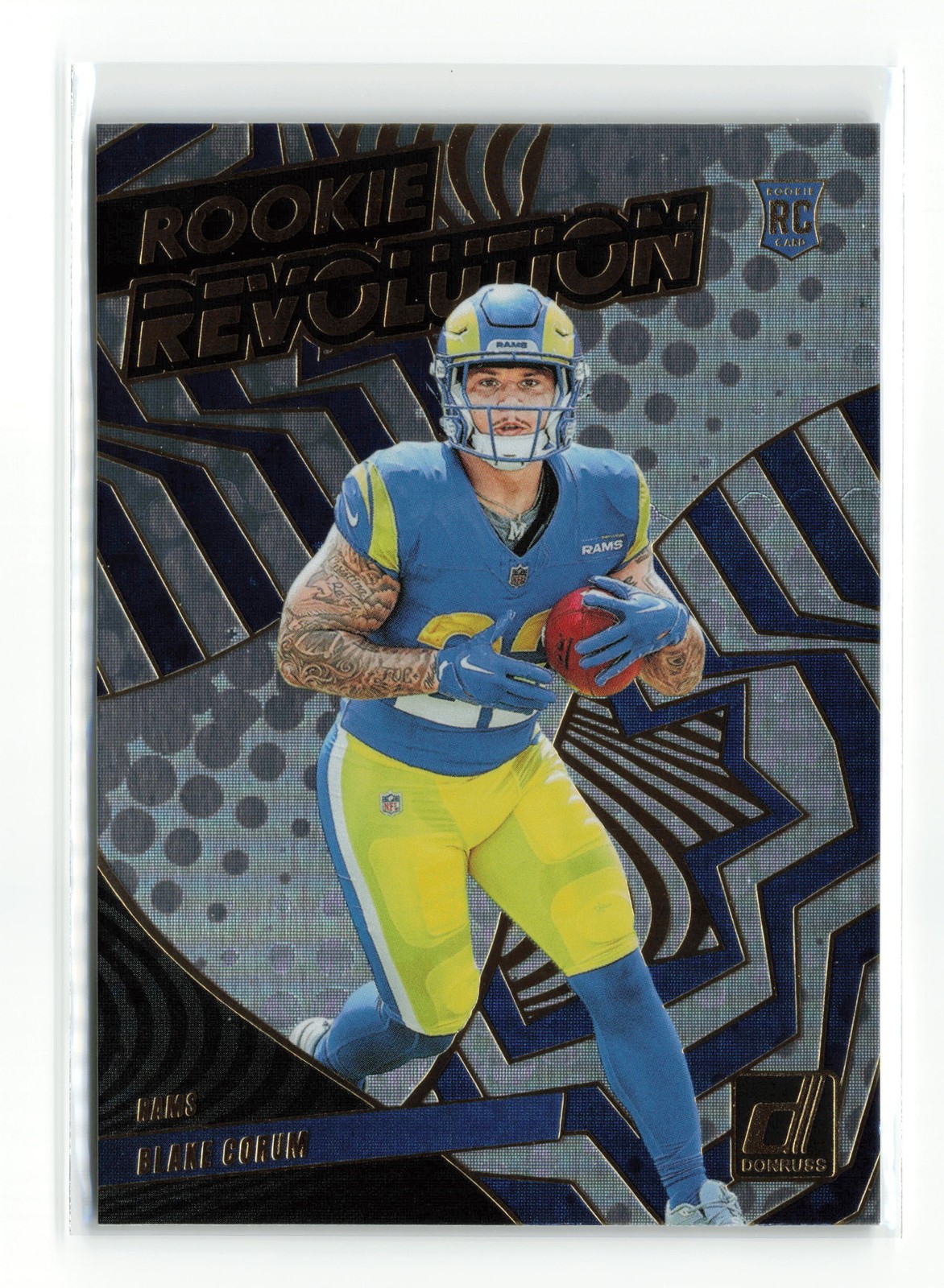 2024 PANINI DONRUSS ROOKIE REVOLUTION BLAKE CORUM #2 RC RAMS