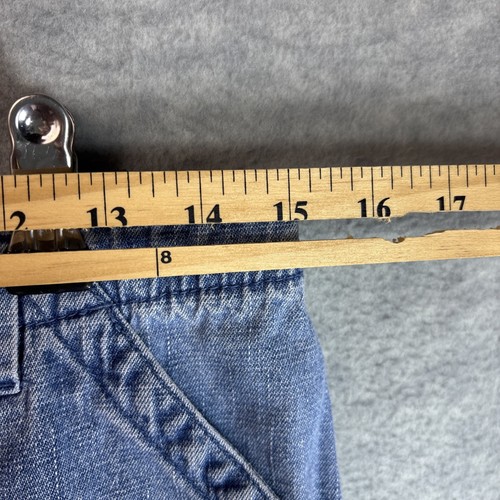 Vintage 90s Y2K White Stag W’s 10 Jeans Wide Leg Cropped Light Wash Nice Fade - Bild 4 von 17