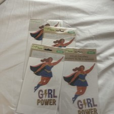 4 Packs Of Crafter's Square Iron On Transfers~Girl Power NEW SEALED! Must Have!
