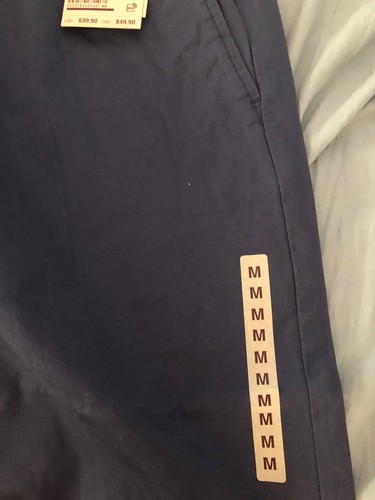 NWT Muji Washed Cotton Navy Easy Pants-Smoky Blue - Size M - Picture 5 of 5