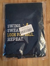 Golf Towel "Swing, Swear, Look For Ball, Repeat" New