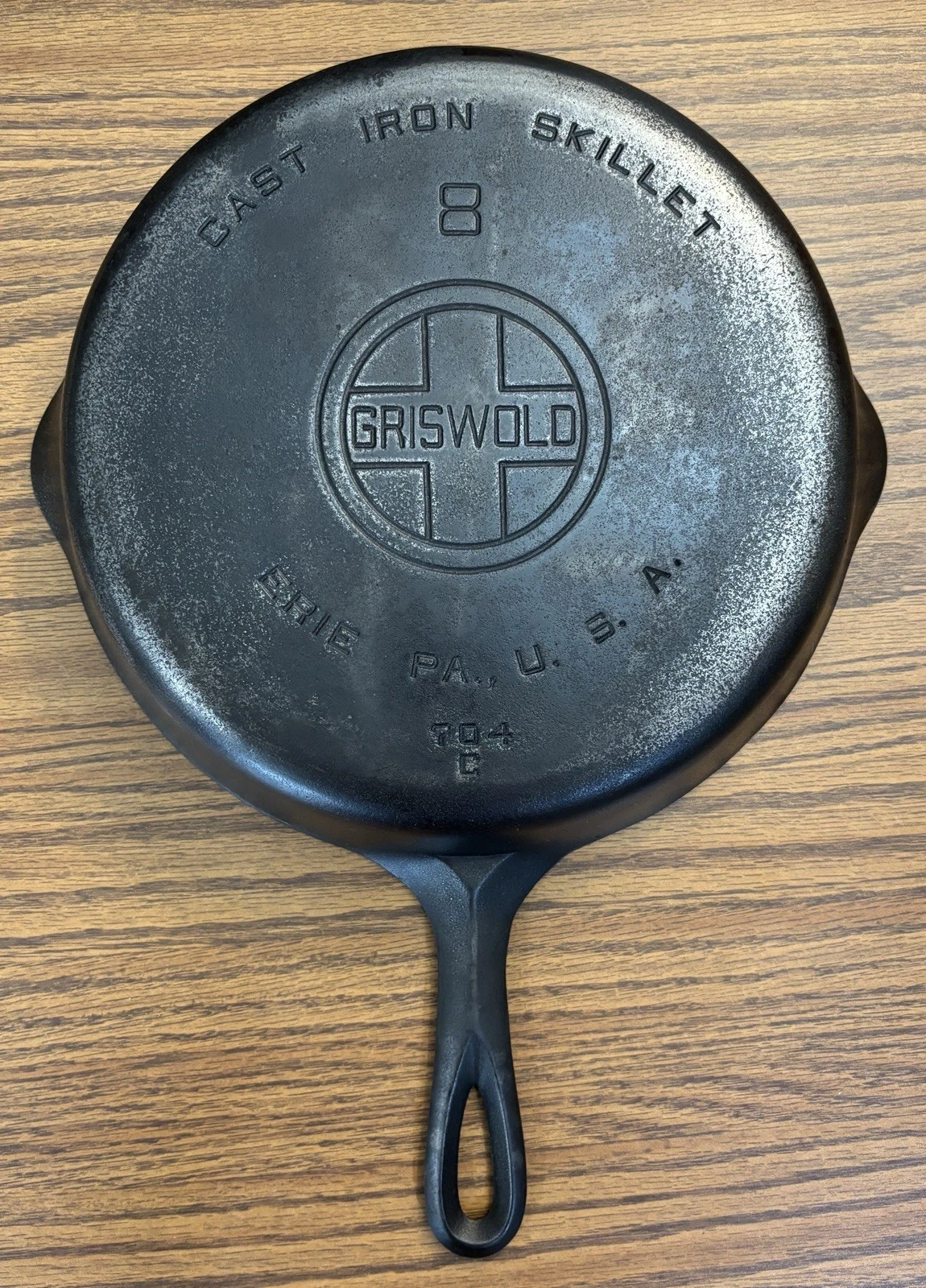 Griswold Cast Iron Skillet #704C Large Block Logo Erie PA Cookware
Opens in a new window or tab