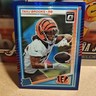 Panini 2025 Donruss Optic Tahj Brooks #268 Blue Prizm Rated Rookie Bengals NFL