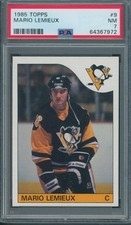 1985/86 Topps #9 Mario Lemieux PSA NM 7 *7972