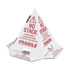 No Stack Cone, Red/White, 8 In. L, Pk100,  3Exf8