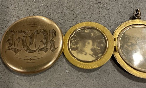 30er Jahre L.M. and Co. Gold Filled Victorian Photo Locket - Bild 6 von 10
