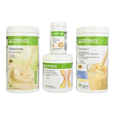 Herbalife Formula 1 Kulfi + Protein + Afresh Peach + Shakemate New Combo Pack