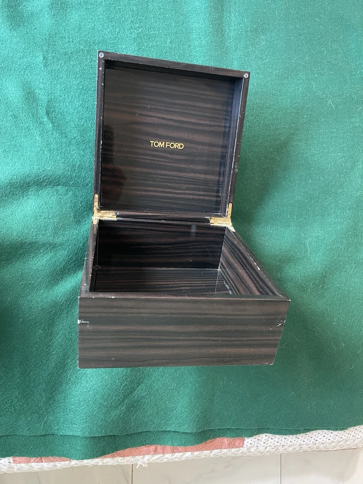 Caja de exhibición de cofre Macassar edición limitada Tom Ford RARA Foto 2 de 4